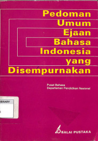 Pedoman Umum Ejaan Bahasa Indonesia yang Disempurnakan