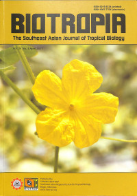Biotropia : The Southeast Asian Journal Of Tropical Biology