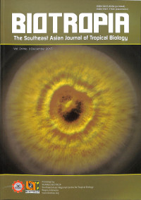 Biotropia : The Southeast Asian Journal Of Tropical Biology