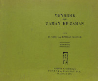 Mendidik Dari Zaman Ke Zaman