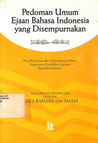 Pedoman Umum Ejaan Bahasa Indonesia yang Disempurnakan