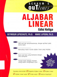 Schaum's Outlines Teori Dan Soal Aljabar Linear = Schaum's Outlines Of Theory And Problems Of Linear Algebra