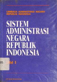 Sistem Administrasi Negara Republik Indonesia