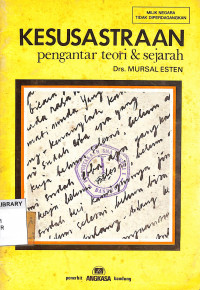 Kesusastraan : Pengantar Teori & Sejarah
